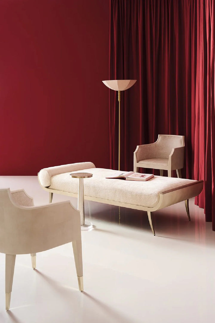 Ivory Shagreen Lounge Armchair