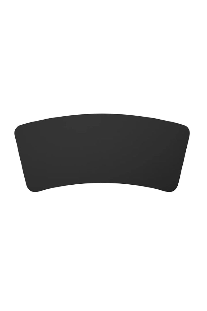 Black Glass 2-Drawer Desk