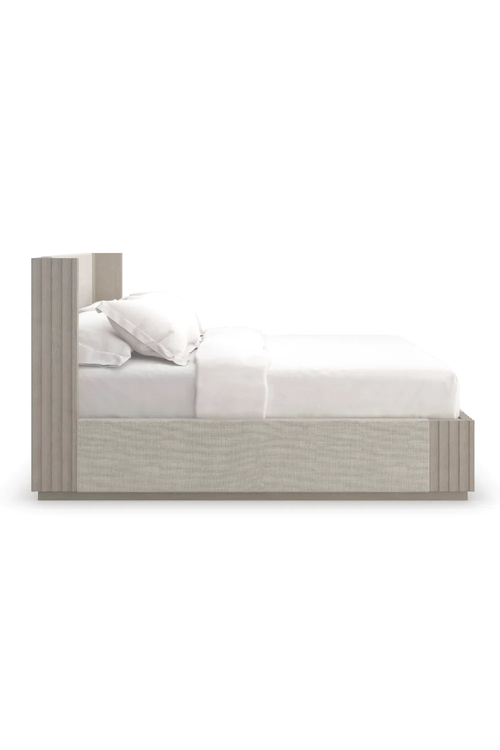 Taupe Linen Bed