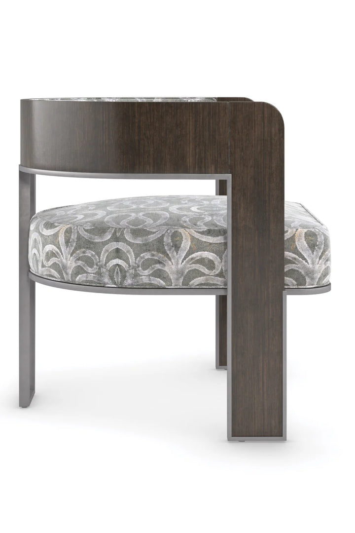 Curved Modern Accent Chair