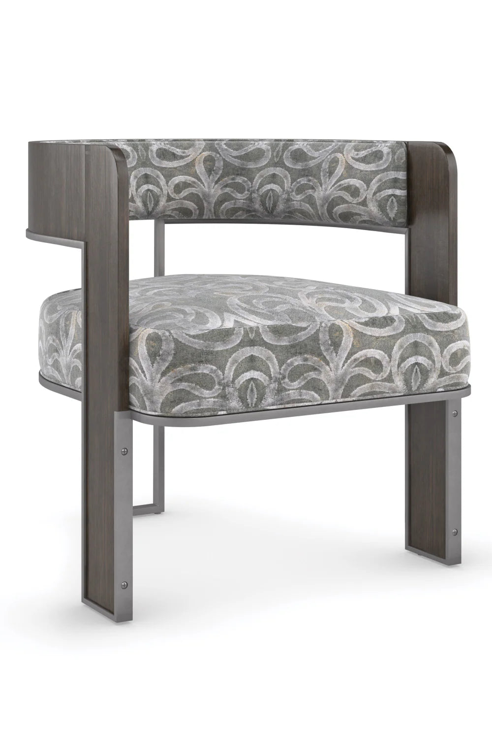 Curved Modern Accent Chair