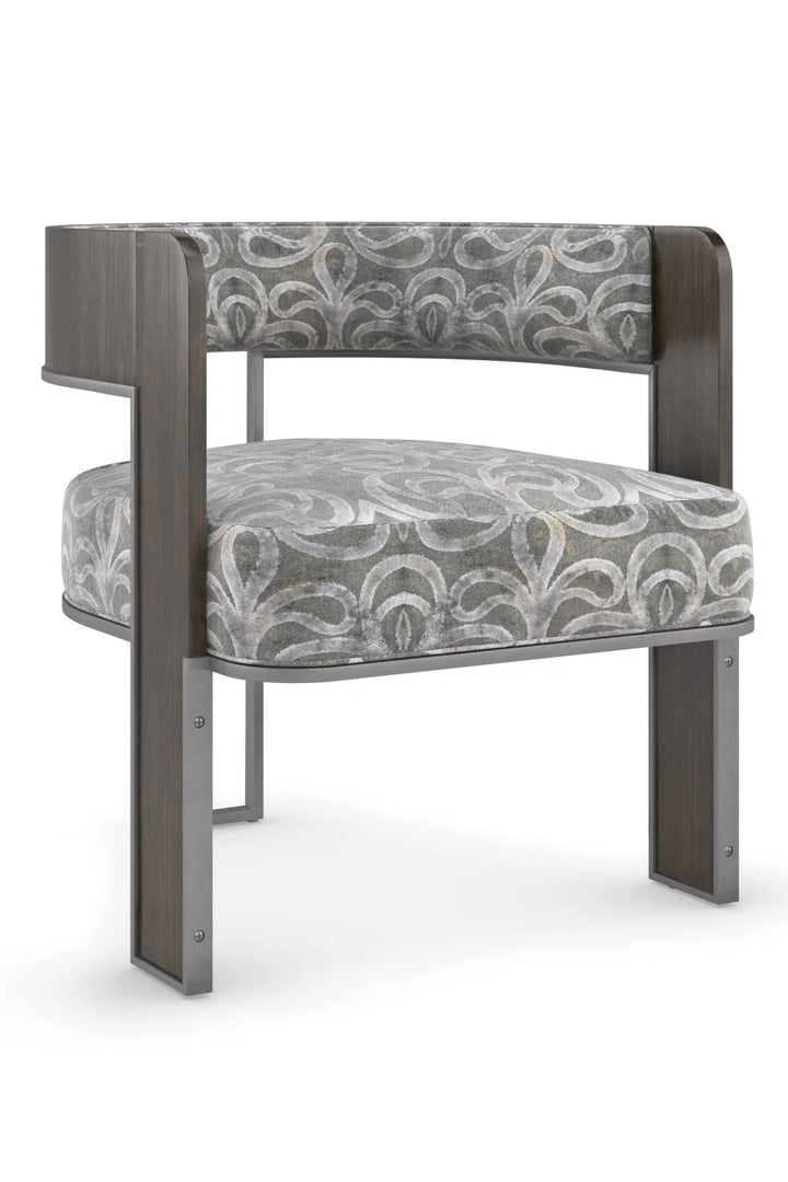 Curved Modern Accent Chair