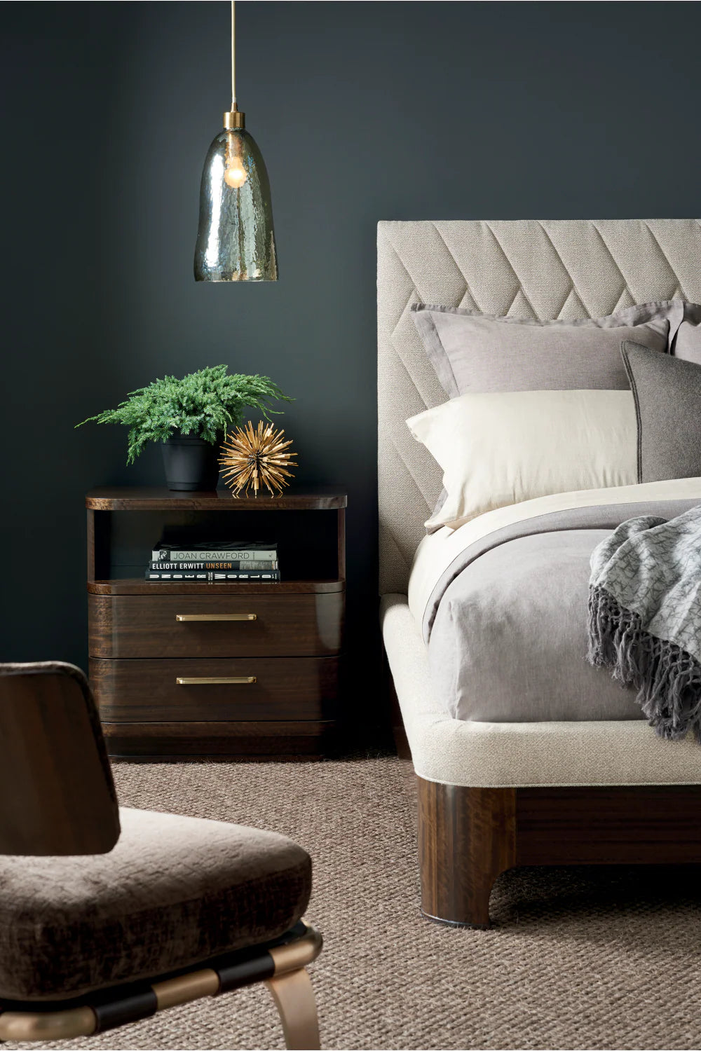 Neutral-Toned Quilted Bed