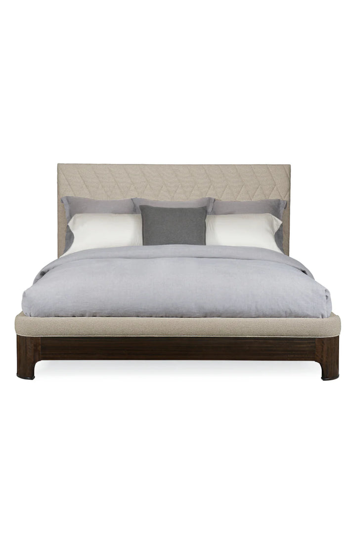 Neutral-Toned Quilted Bed