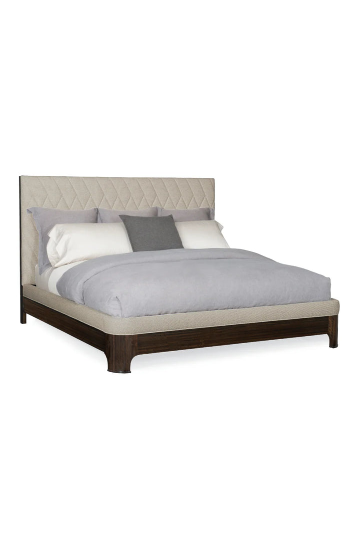 Neutral-Toned Quilted Bed