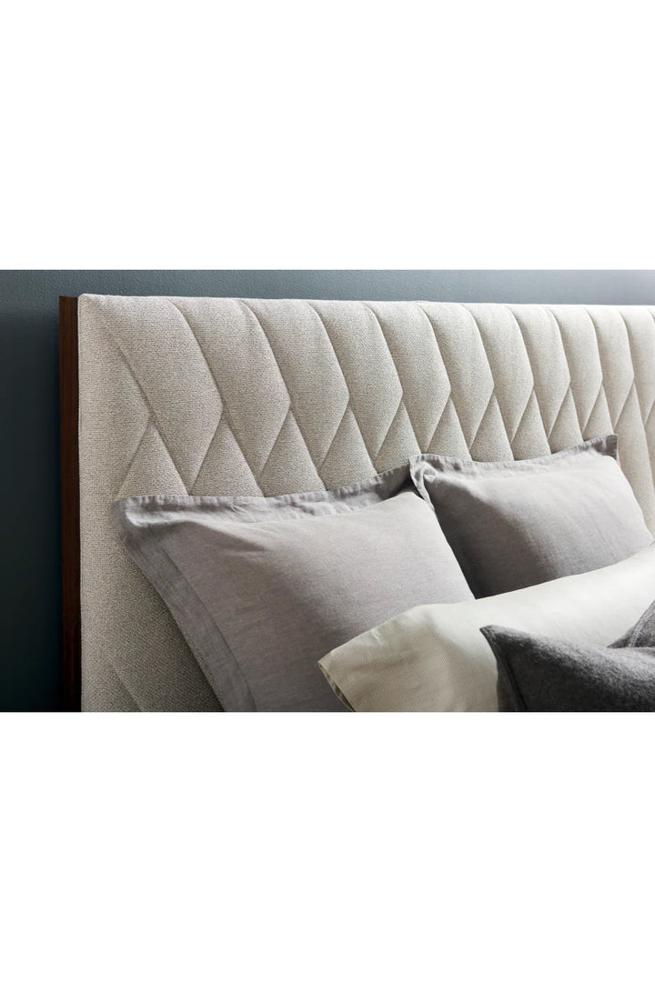 Neutral-Toned Quilted Bed
