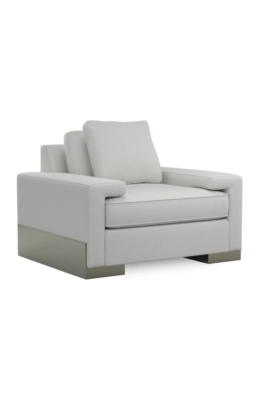 Gray Shelf-Arm Lounge Chair