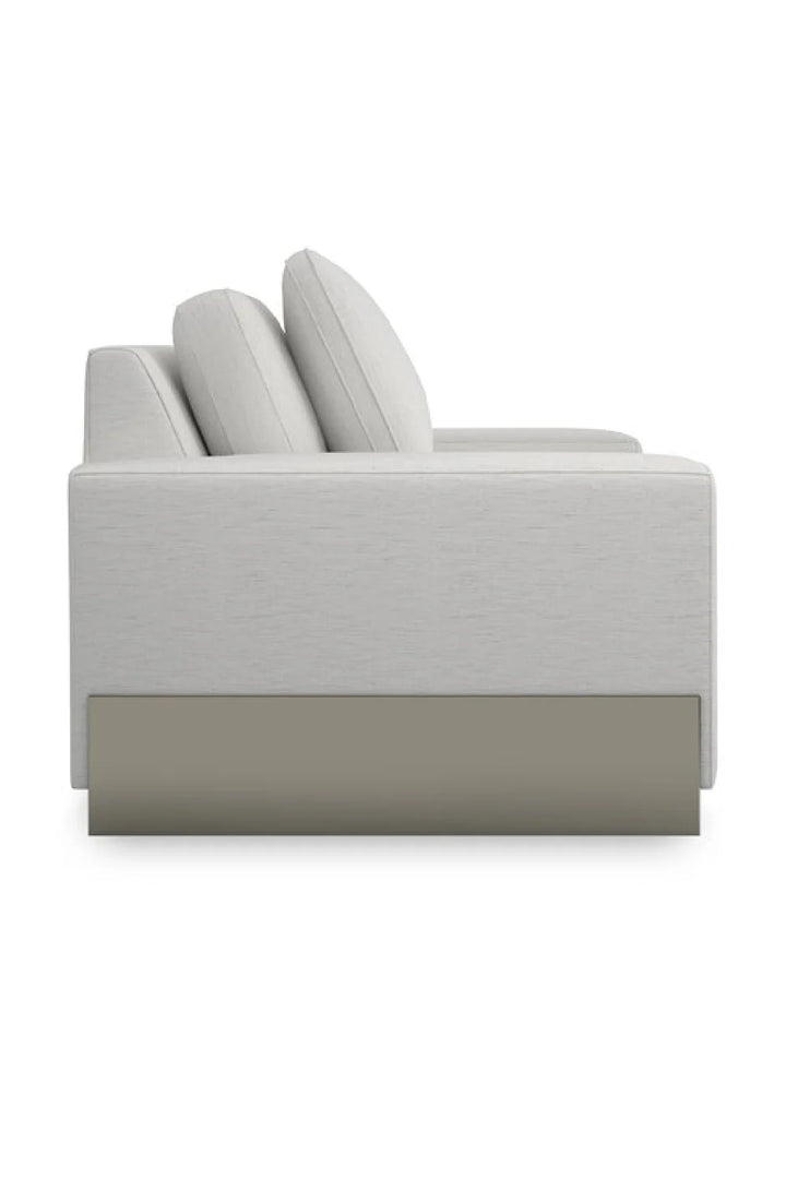 Gray Shelf-Arm Lounge Chair