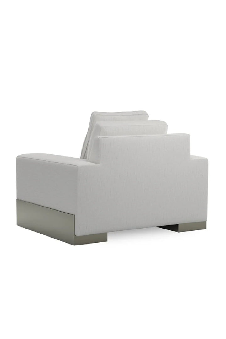 Gray Shelf-Arm Lounge Chair