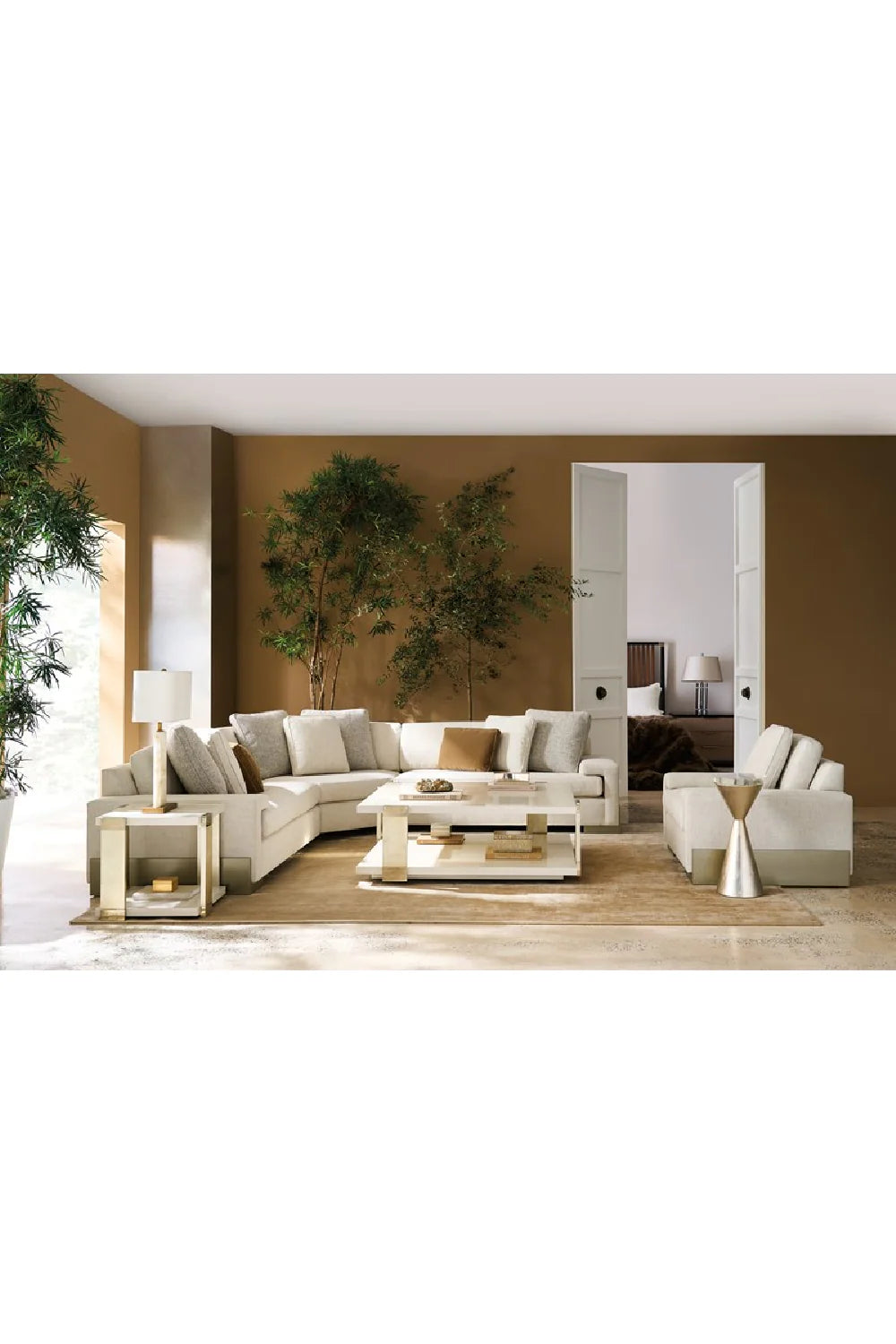 Gray Shelf-Arm Lounge Chair