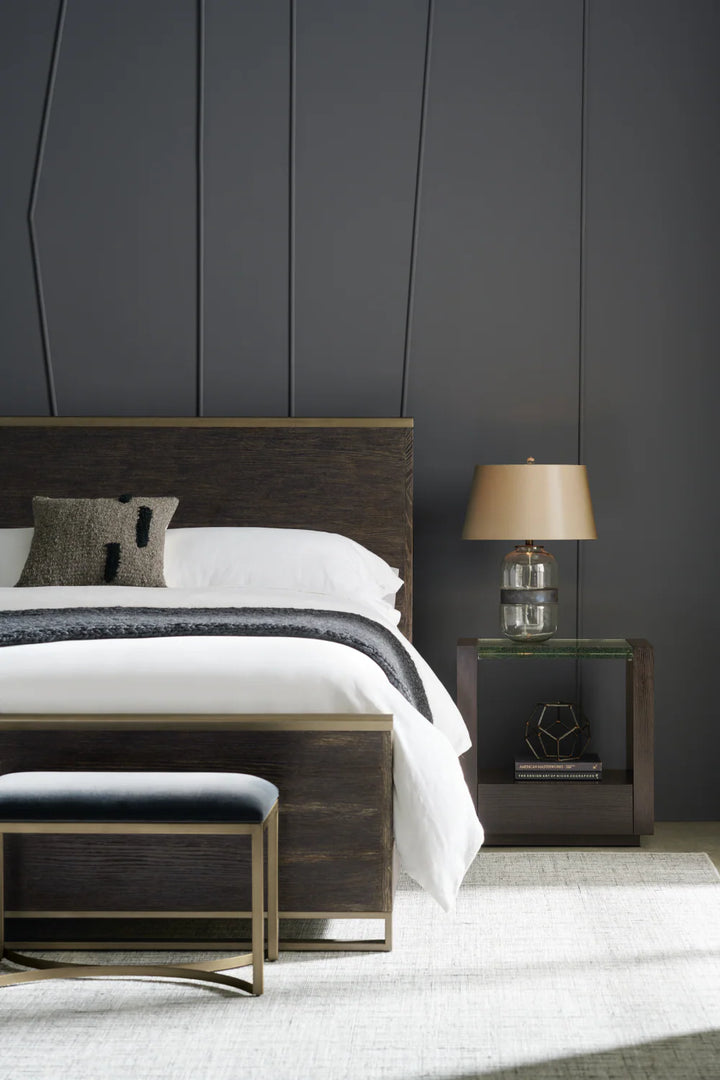 Cerused Oak Bed
