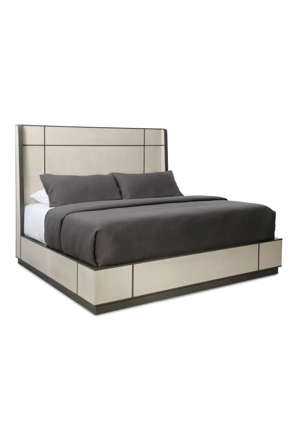 Taupe Modern Bed