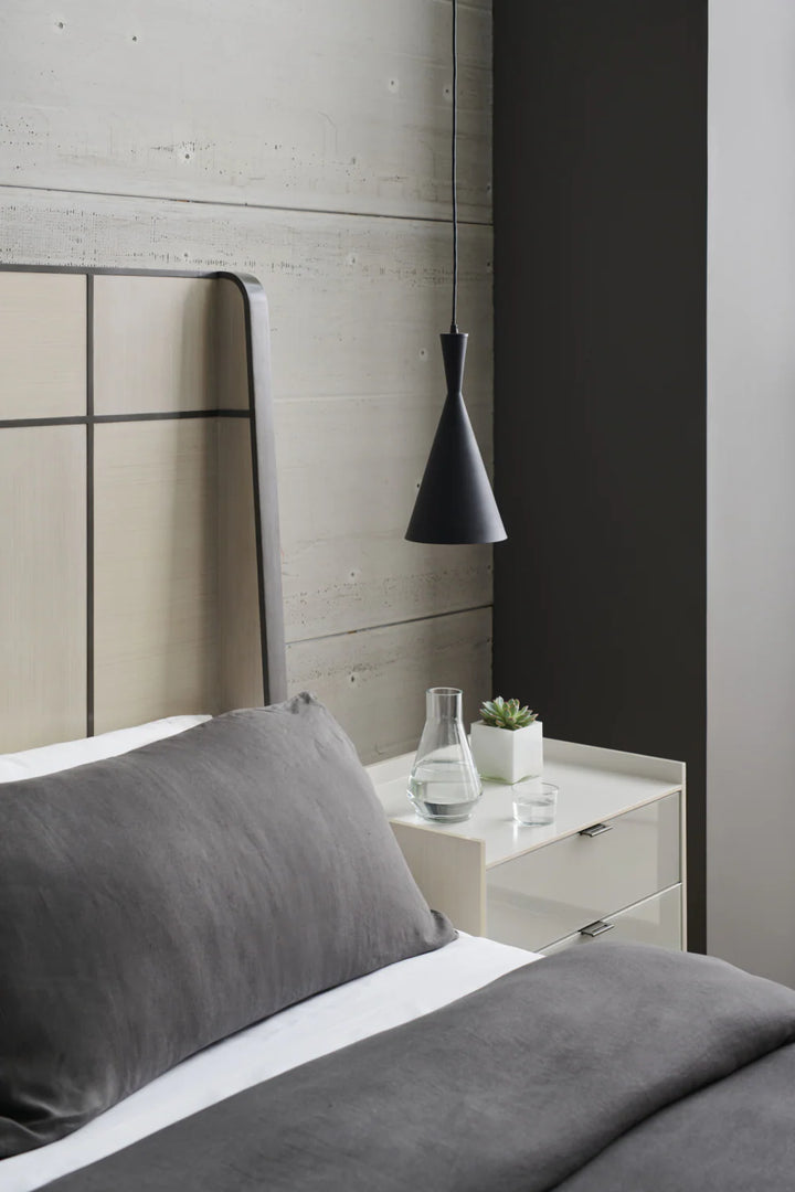 Taupe Modern Bed