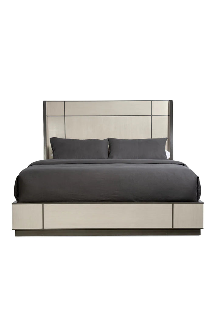 Taupe Modern Bed