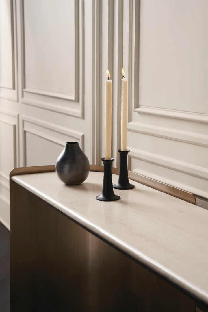 Cream Travertine Modern Desk