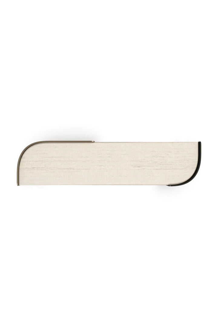 Cream Travertine Modern Desk