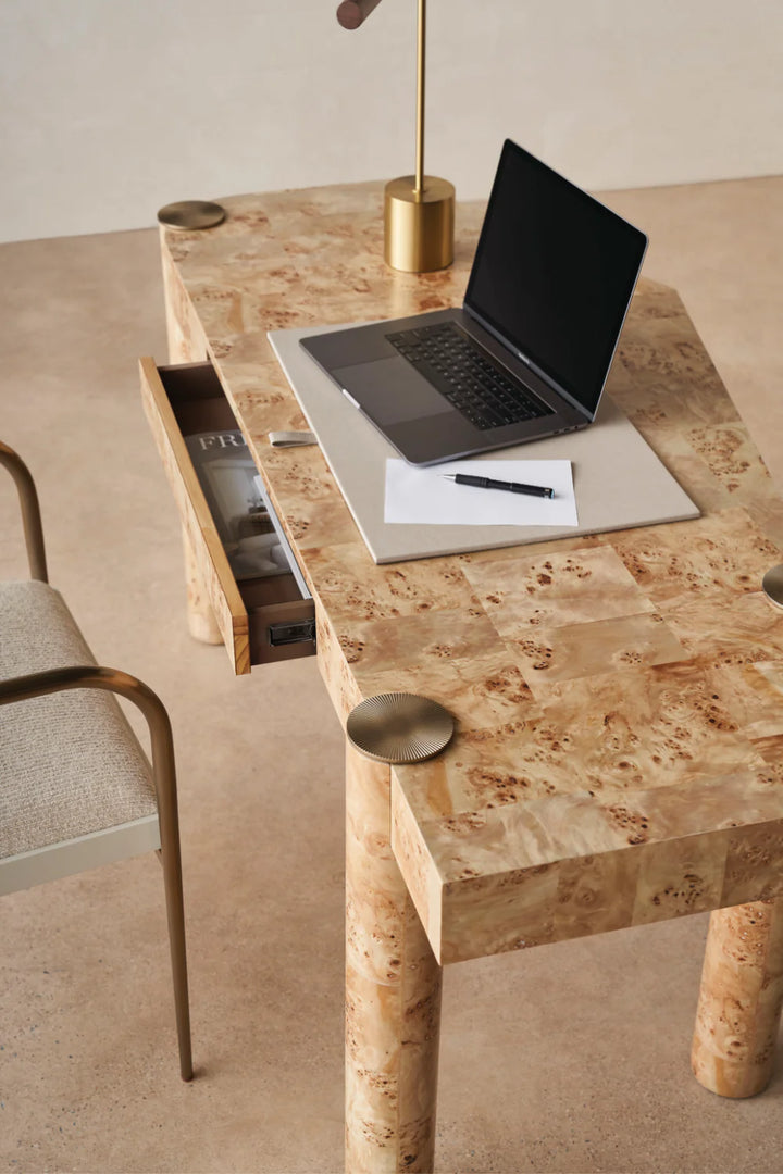 Trapezoidal Wooden Modern Desk