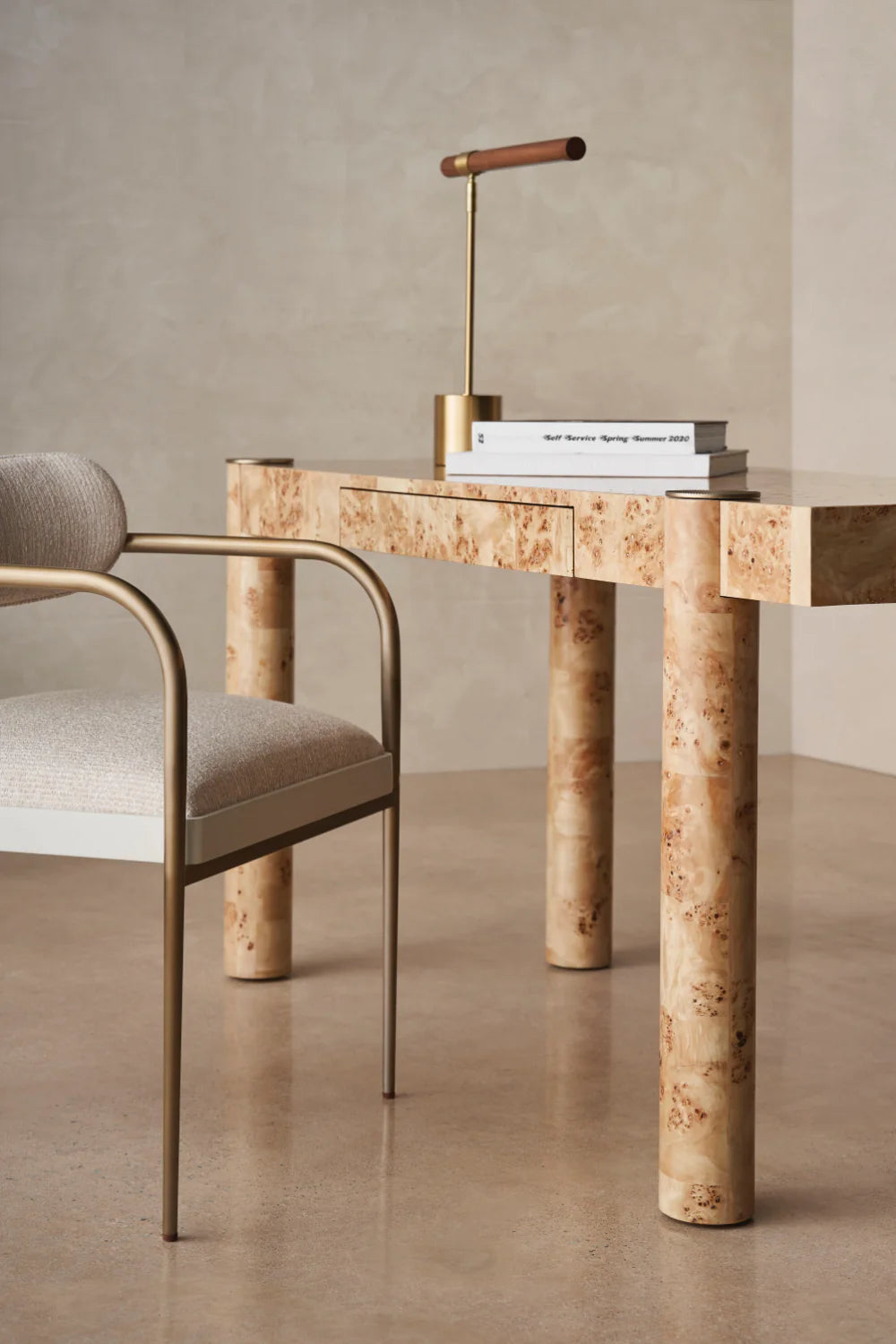 Trapezoidal Wooden Modern Desk