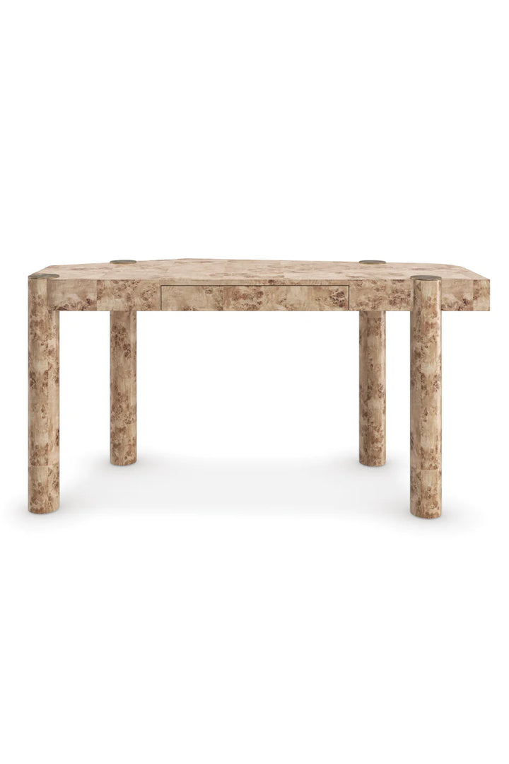 Trapezoidal Wooden Modern Desk
