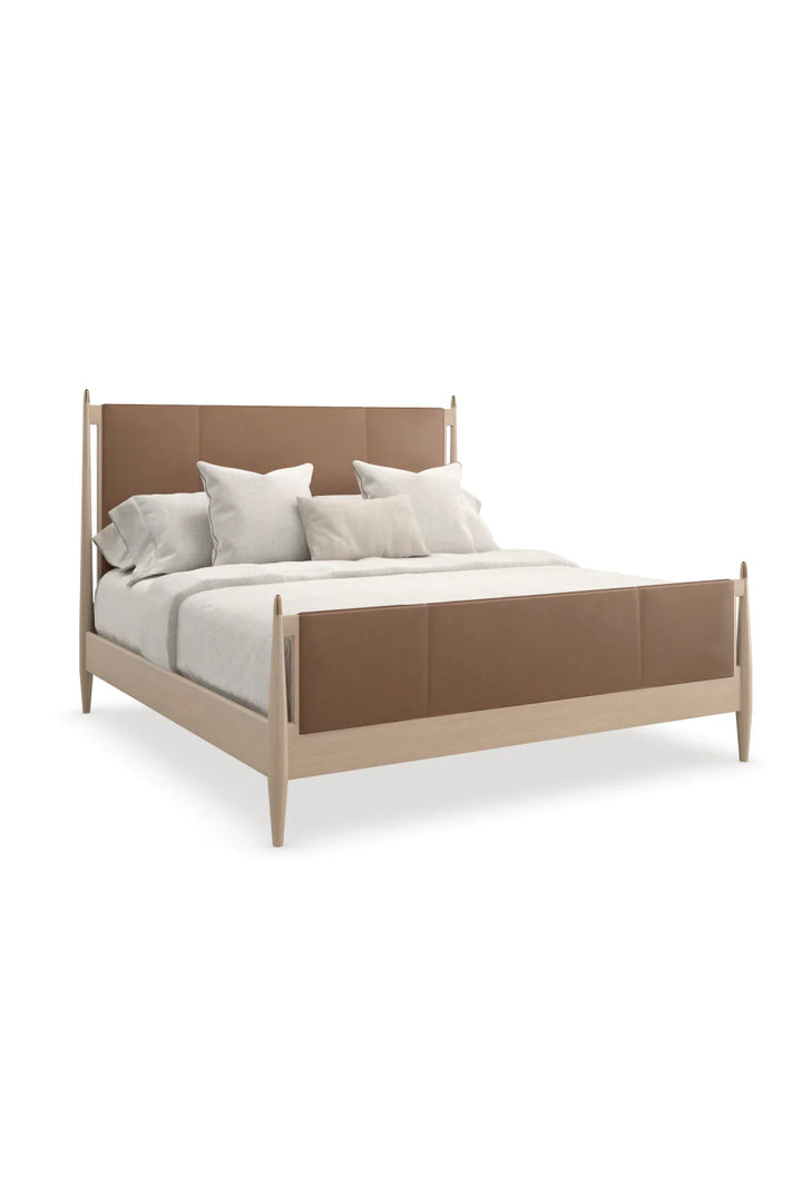 Brown Leather Bed
