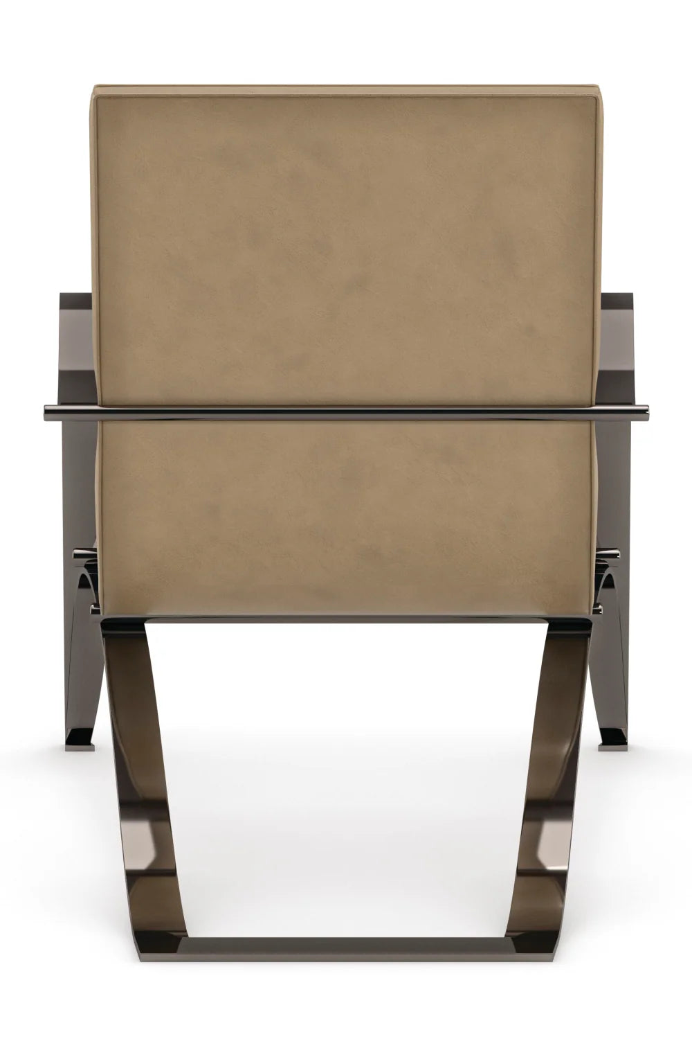 Light Brown Leather Lounge Chair
