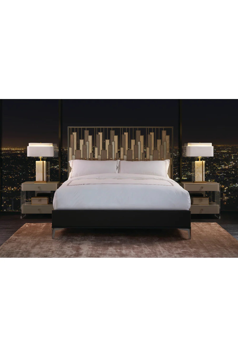 Architectural Metal King Bed