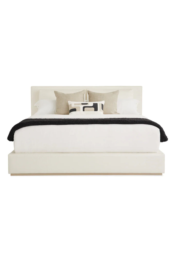 White Modern King Bed