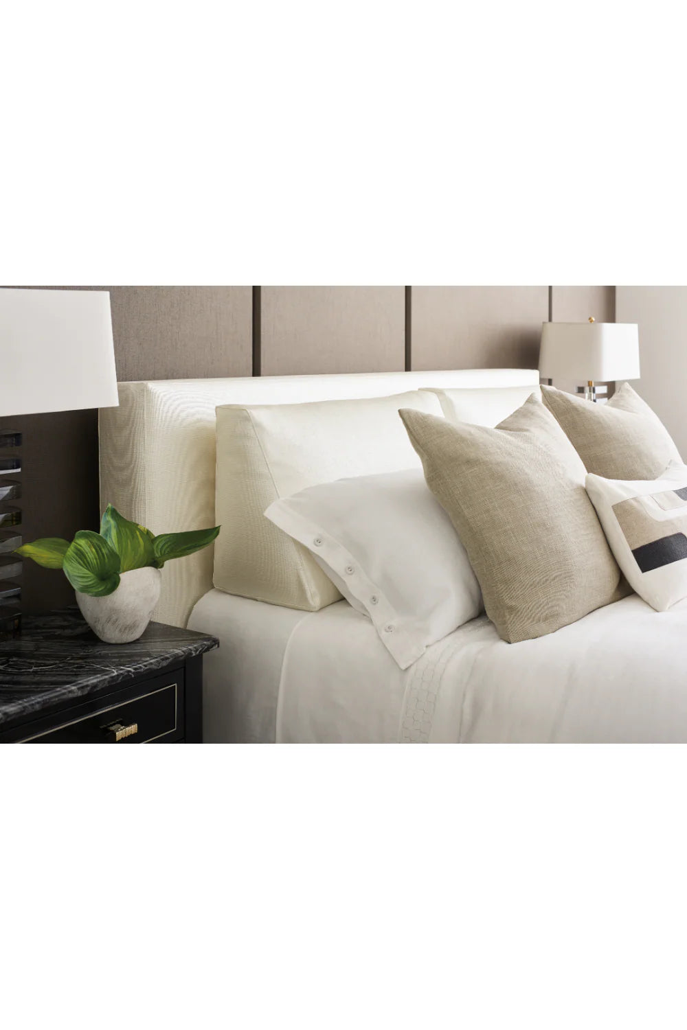 White Modern King Bed