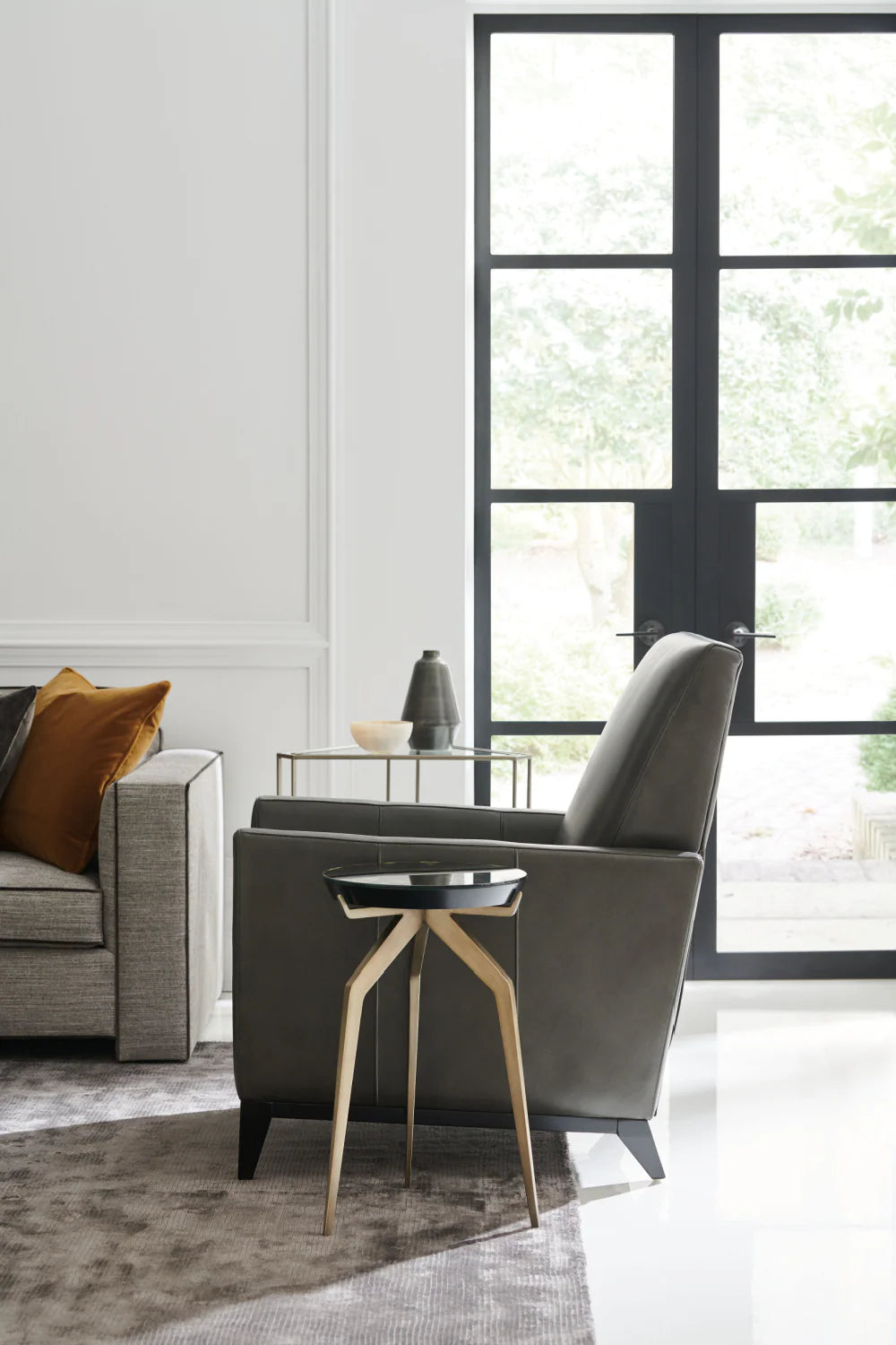 Black Leather Reclining Chair