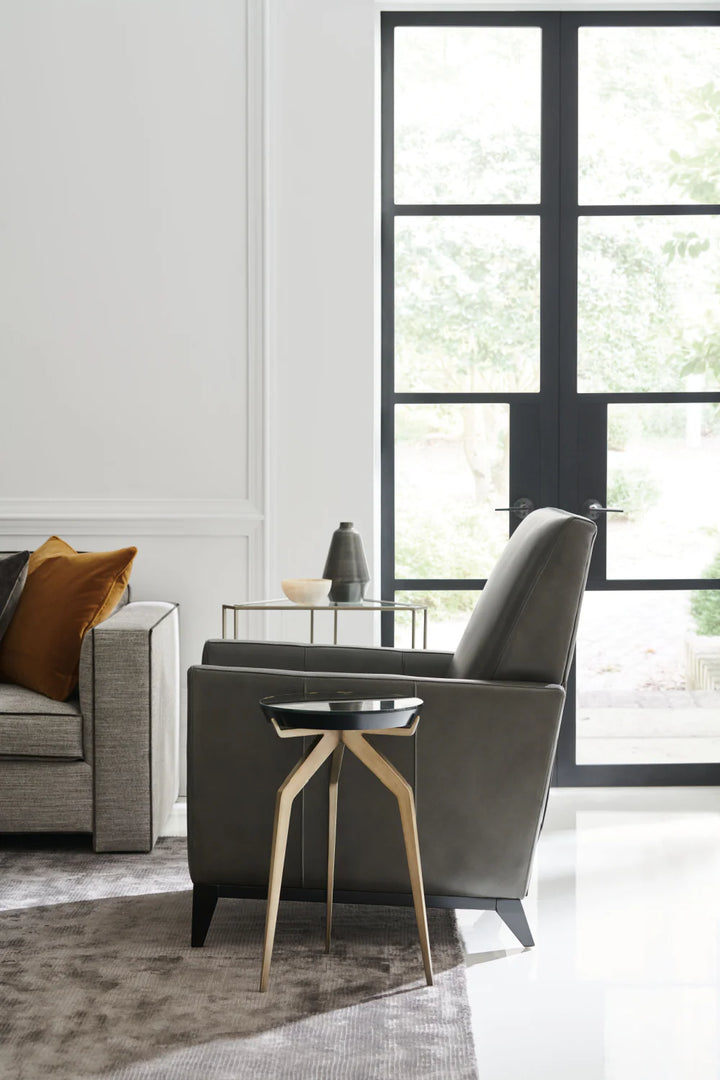Black Leather Reclining Chair