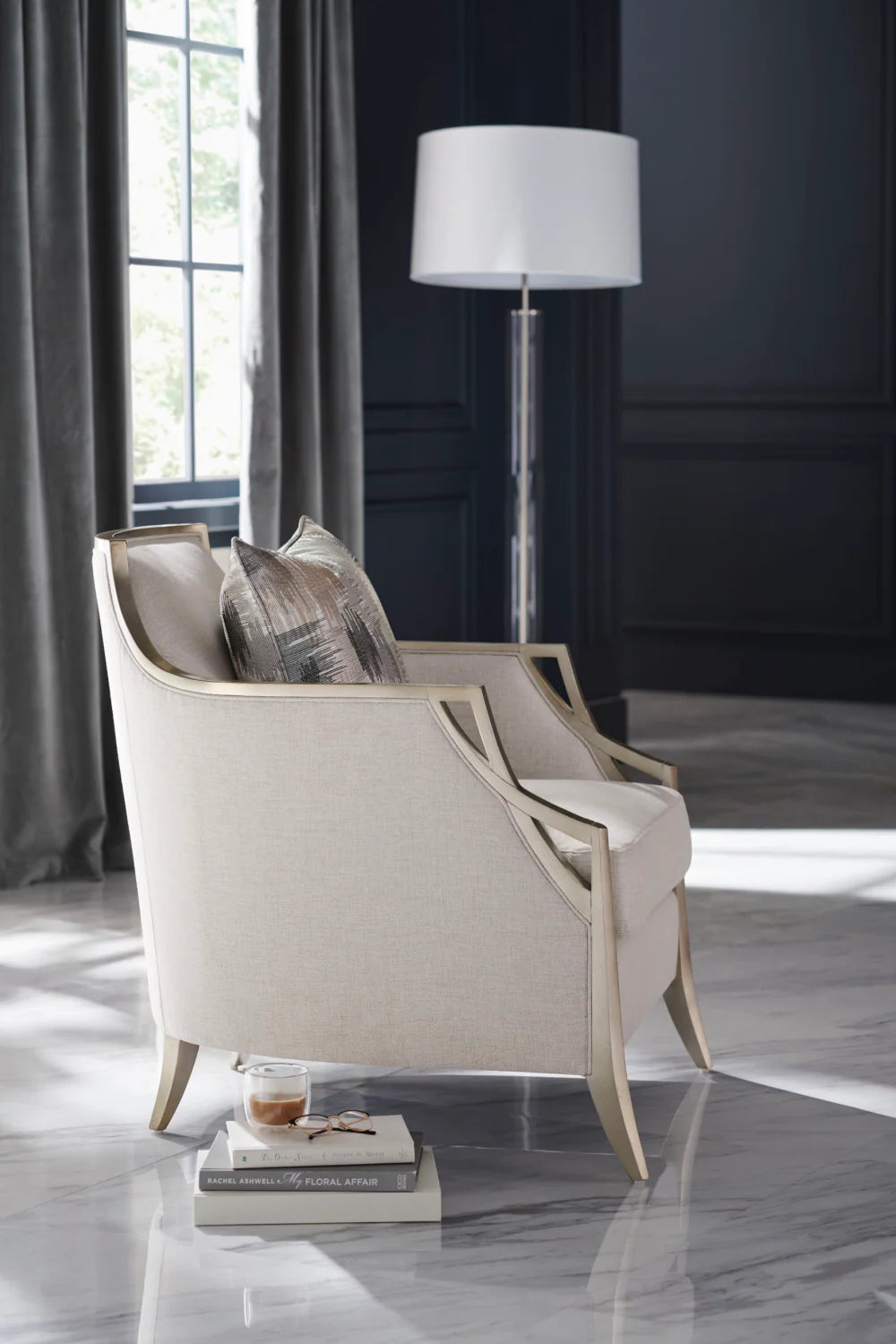Sloping Arm Lounge Chair