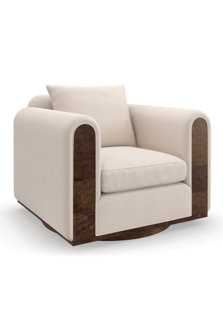 Velvet Swivel Chair