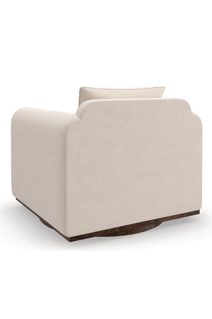 Velvet Swivel Chair