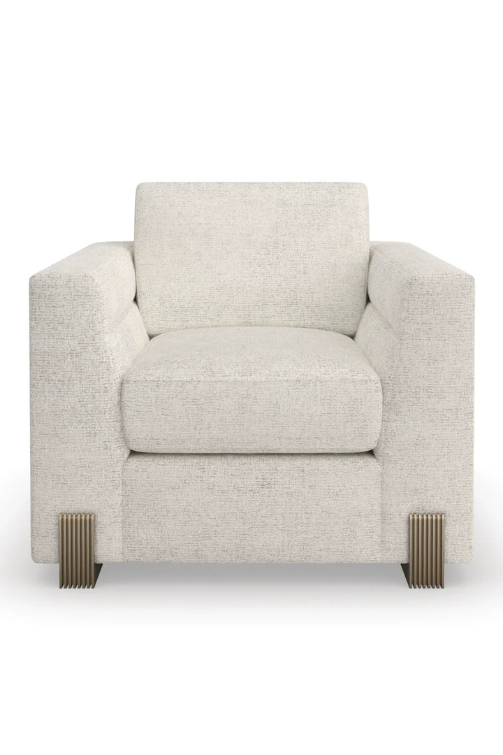 Woven Fabric Lounge Chair