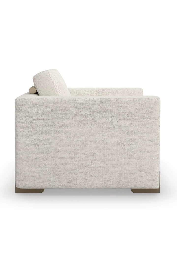 Woven Fabric Lounge Chair