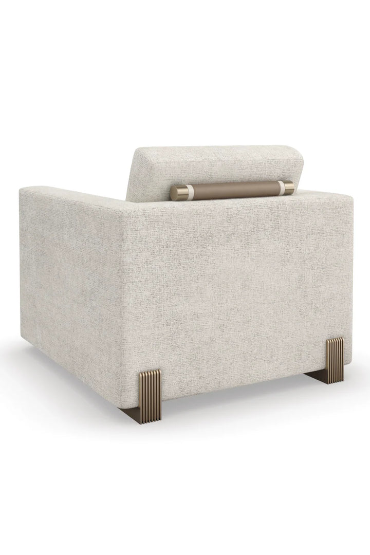 Woven Fabric Lounge Chair
