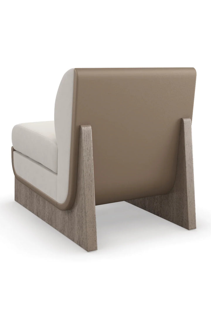 Taupe Velvet Accent Chair