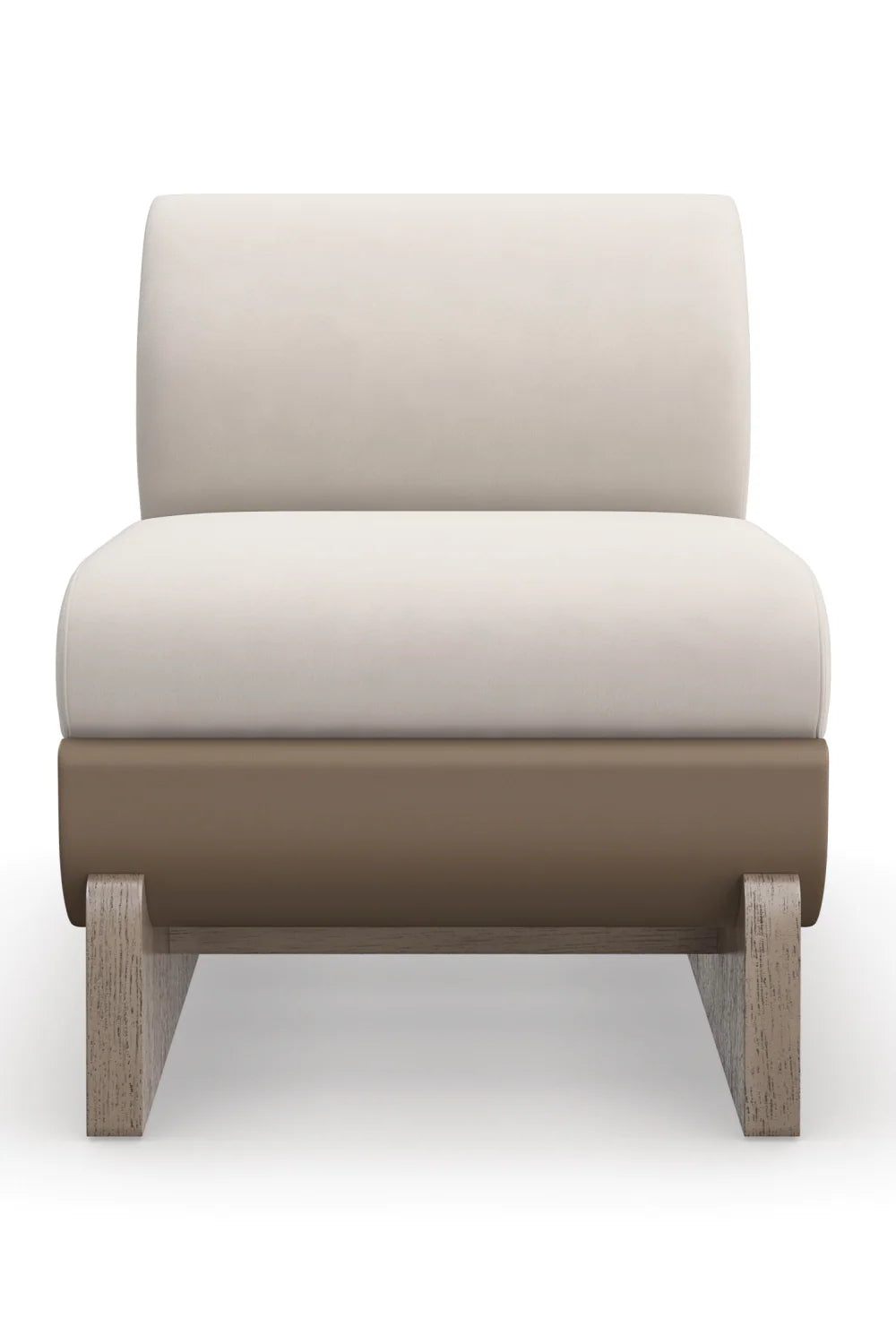 Taupe Velvet Accent Chair