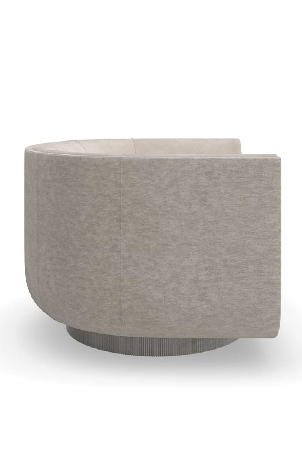 Taupe Velvet Swivel Lounge Chair