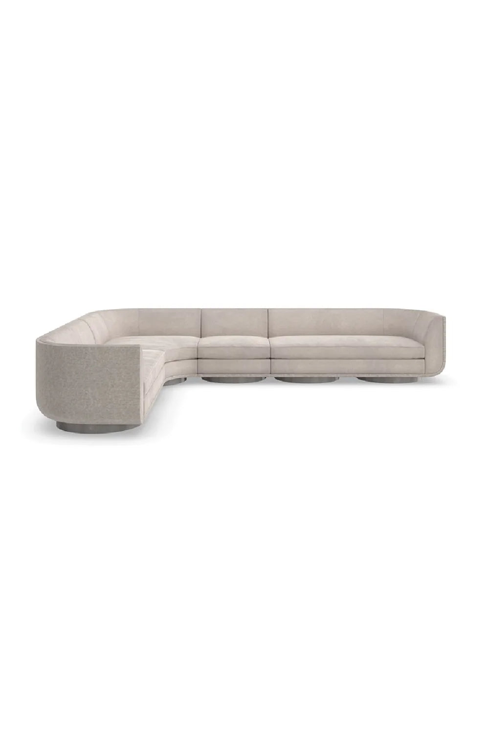 Taupe Velvet Lounge Chair