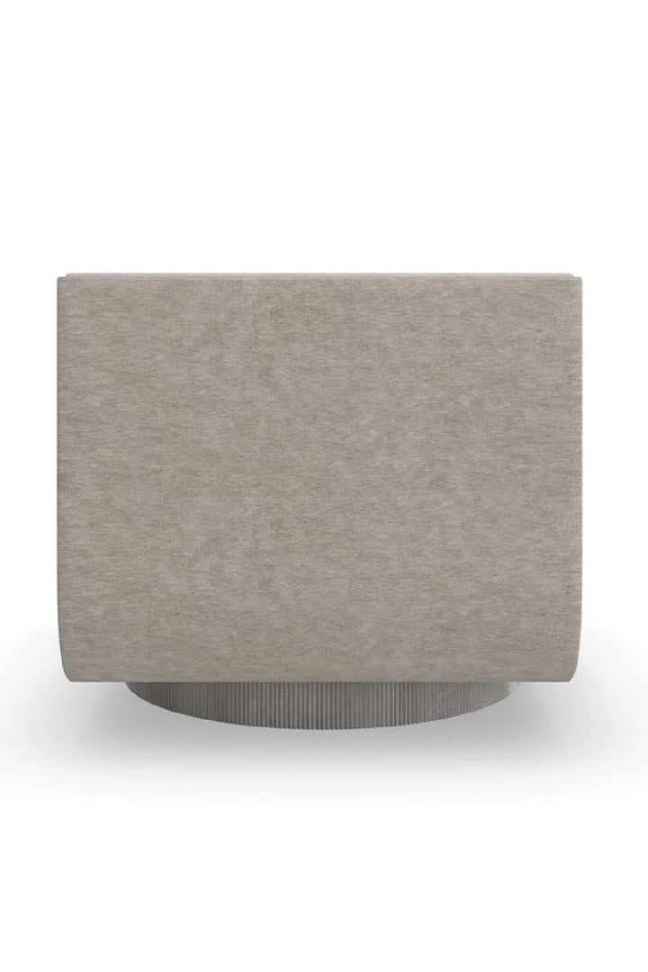 Taupe Velvet Lounge Chair