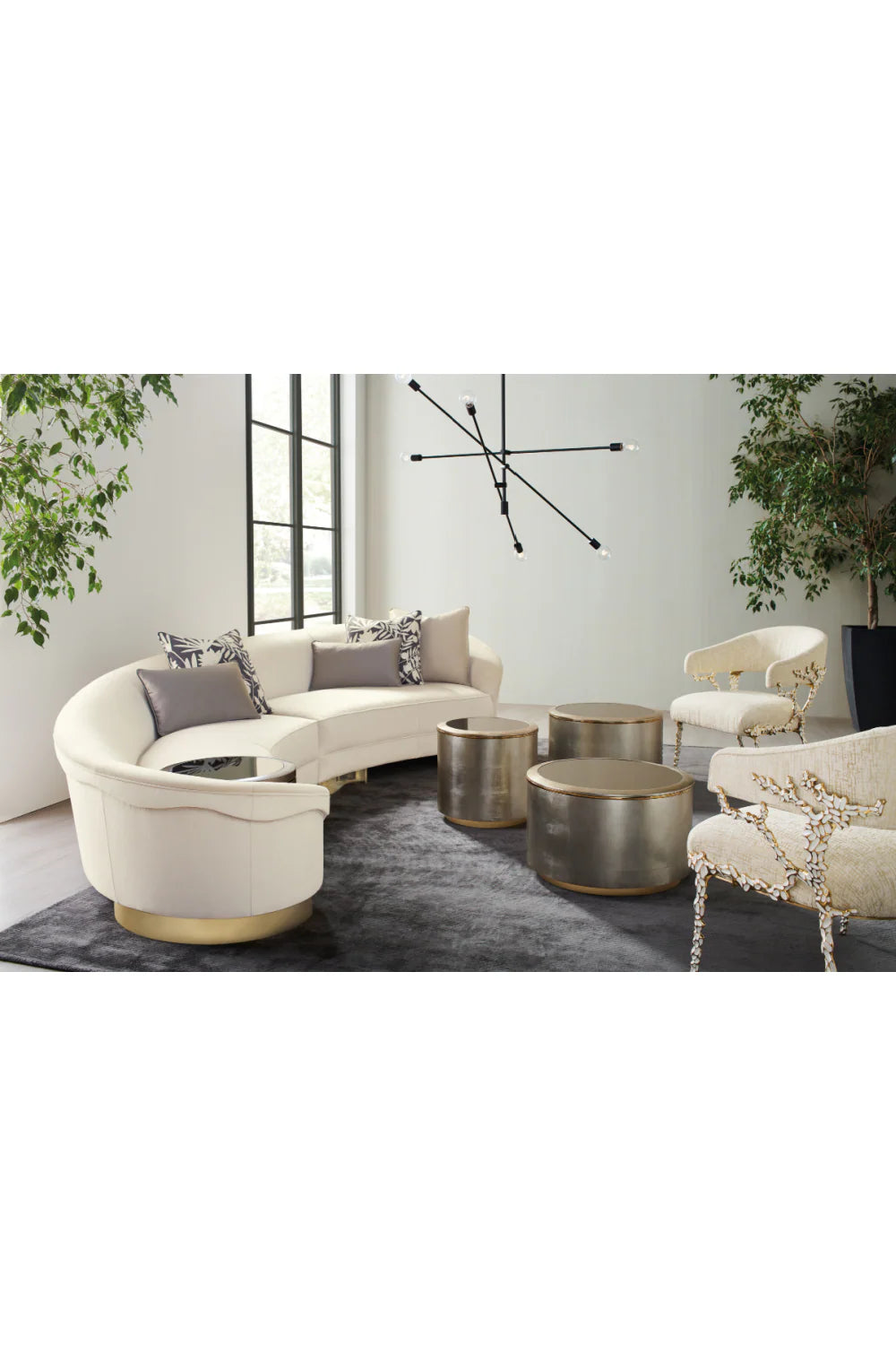 Embellished Modern Armchair