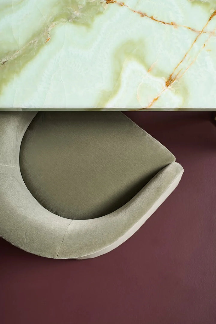 Green Velvet Accent Chair