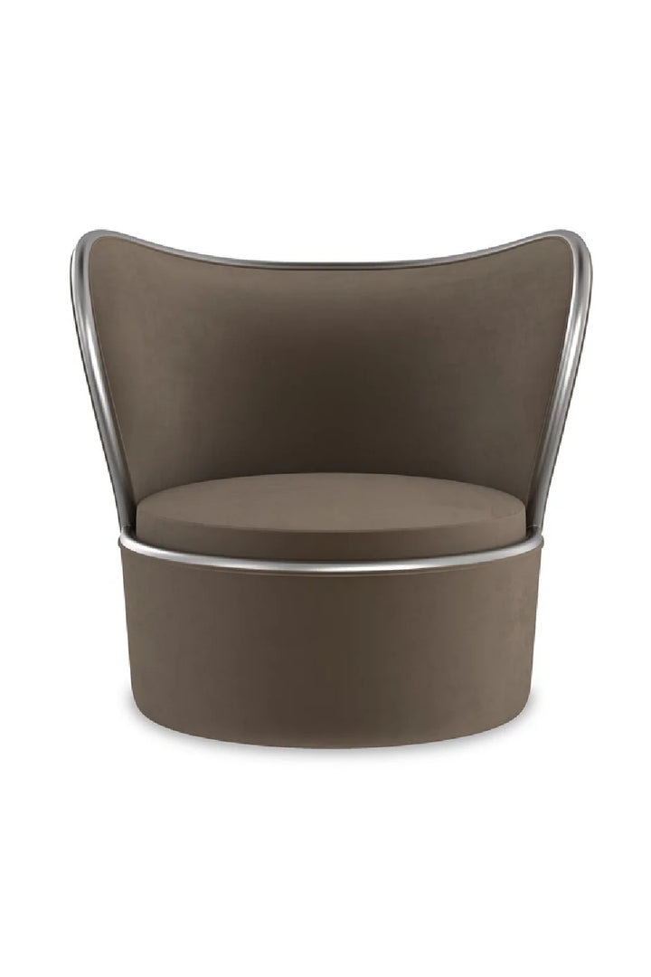 Dark Taupe Swivel Chair