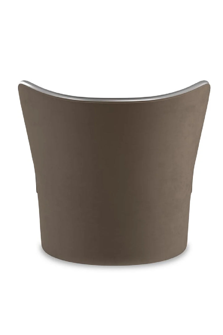 Dark Taupe Swivel Chair