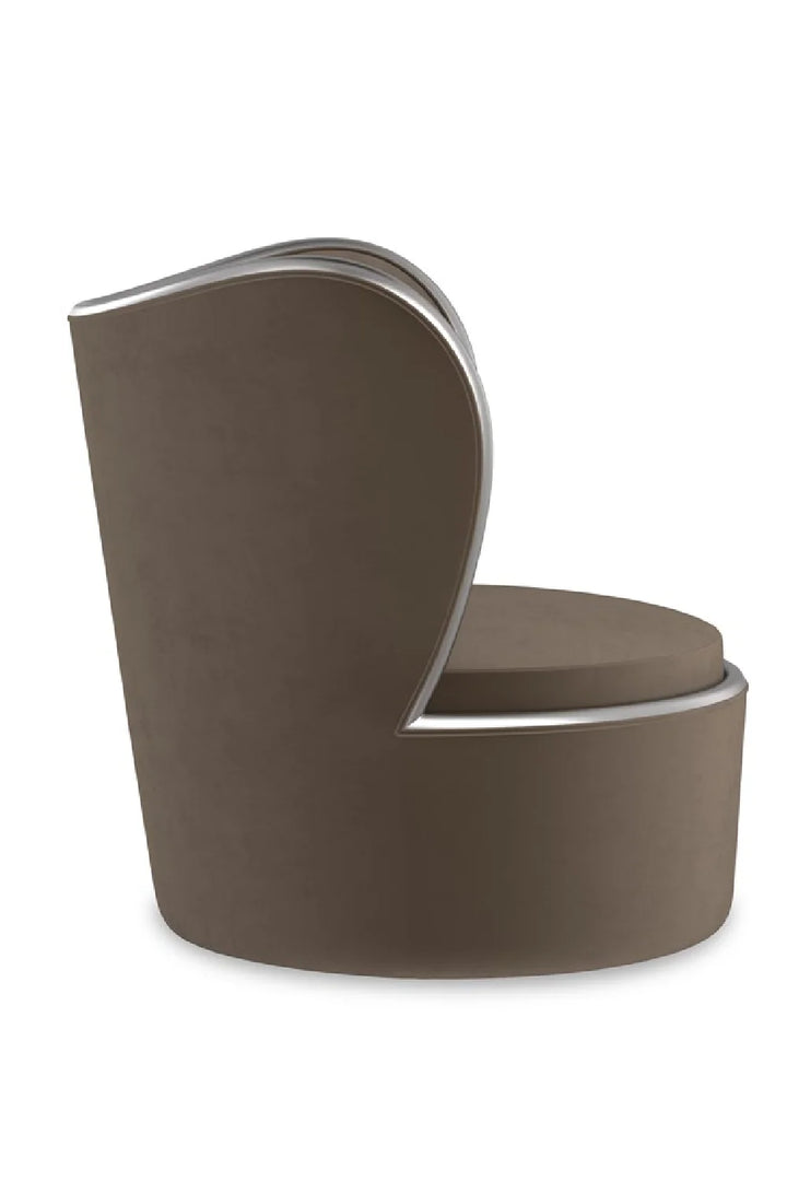 Dark Taupe Swivel Chair