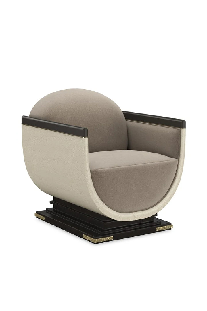 Scooped Frame Accent Chair