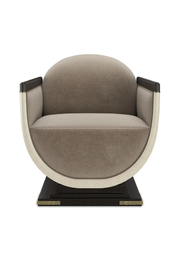 Scooped Frame Accent Chair