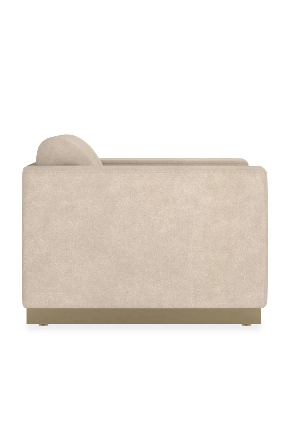 Cream Channeled Lounge Chair