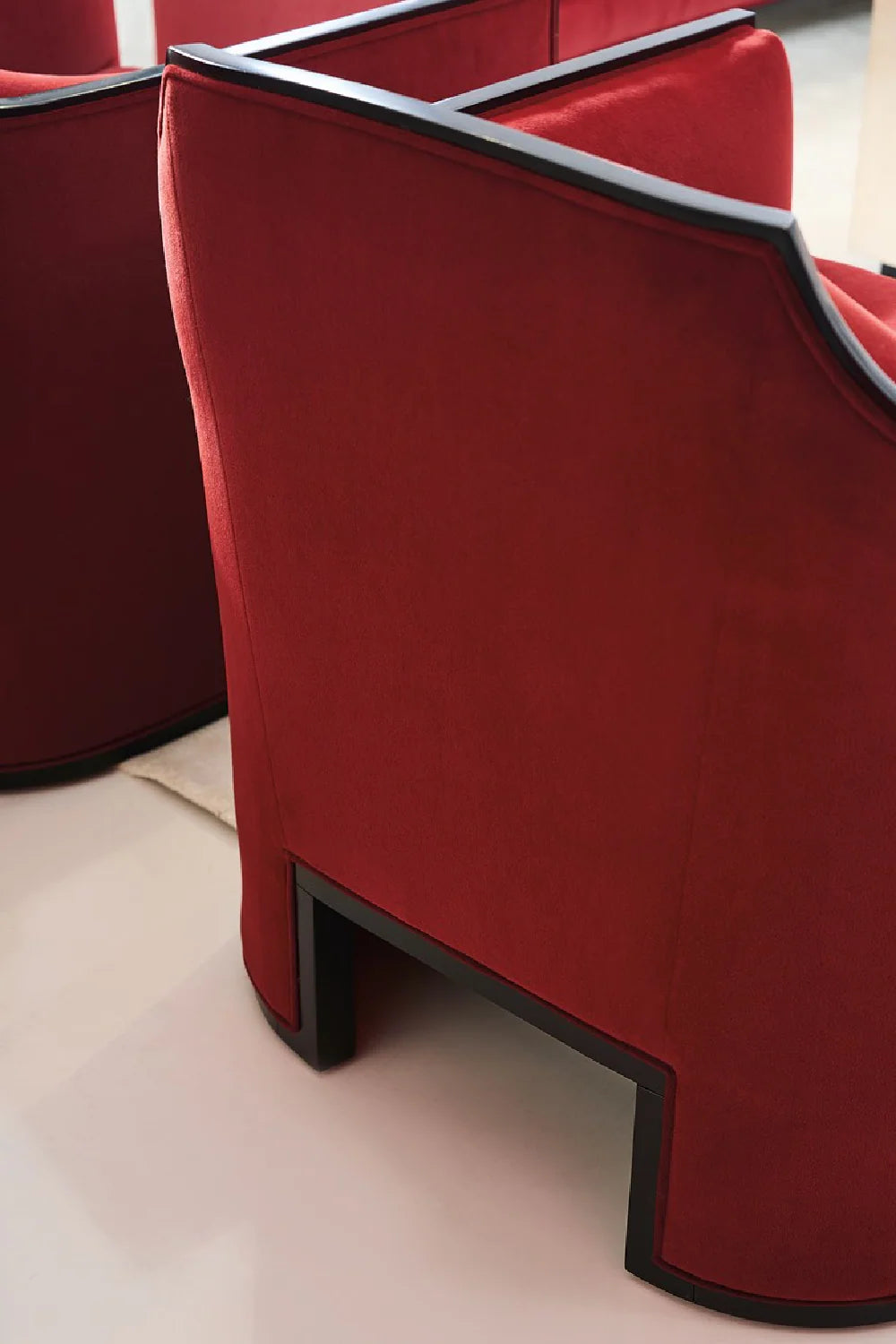 Velvet Angular Lounge Chair